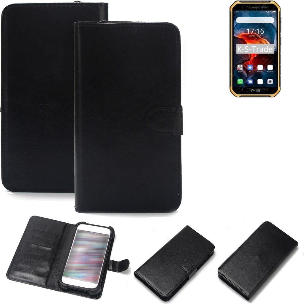 K-S-Trade Handyhülle Schutzhülle kompatibel mit Ulefone Armor X7 Pro Handy Schutz Hülle Handyhülle Bumper schwarz 1x