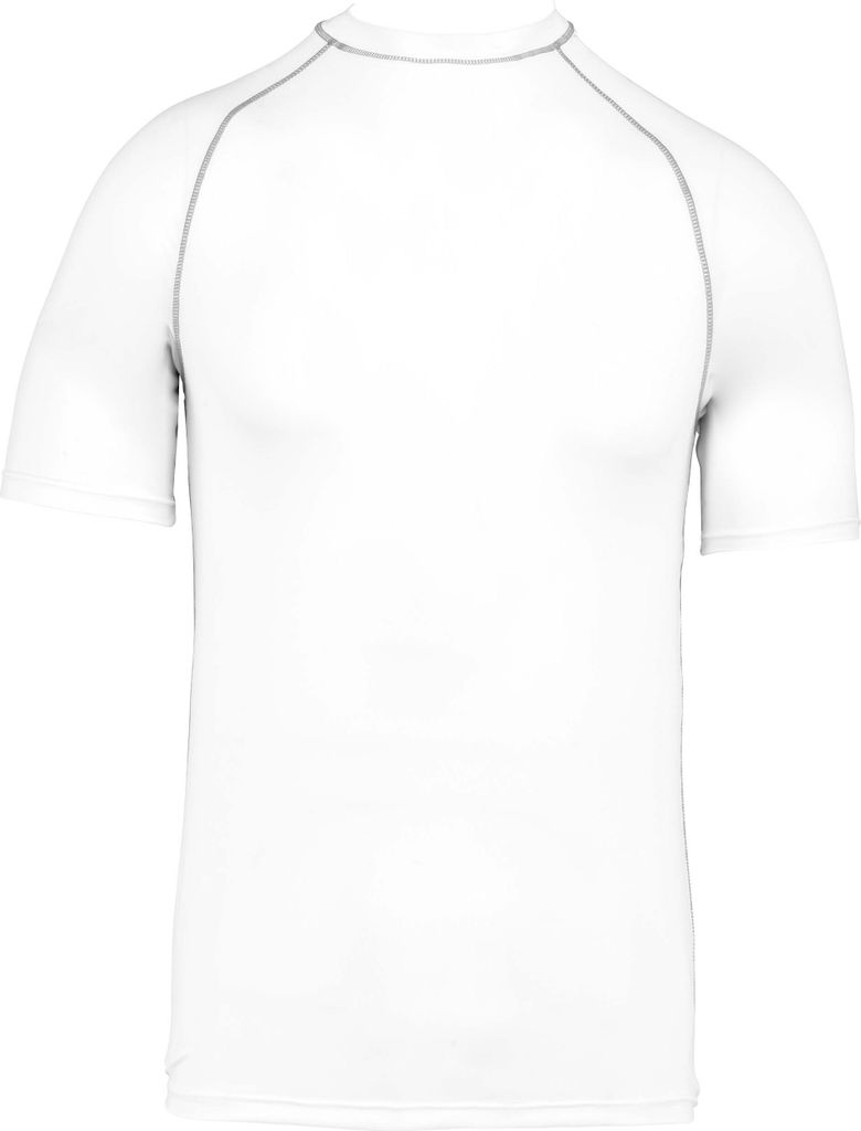 Proact Herren Surf T-Shirt Badeshirt UV-Shirt Schwimmshirt Surfshirt, Größe:2XL, Farbe:Weiß