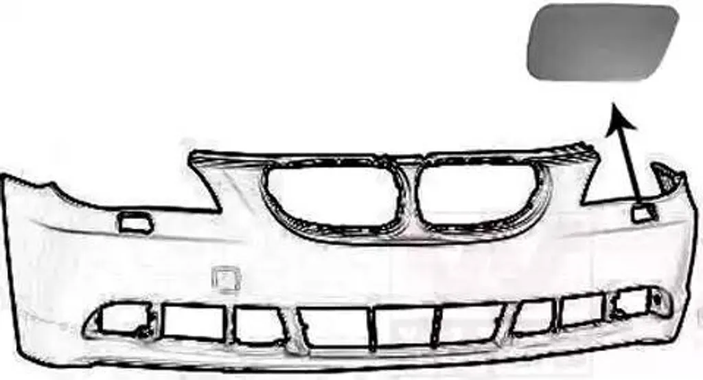 BMW E60 E61 Copertura Paraurti Sinistra Van Wezel 0655487 Prezzo