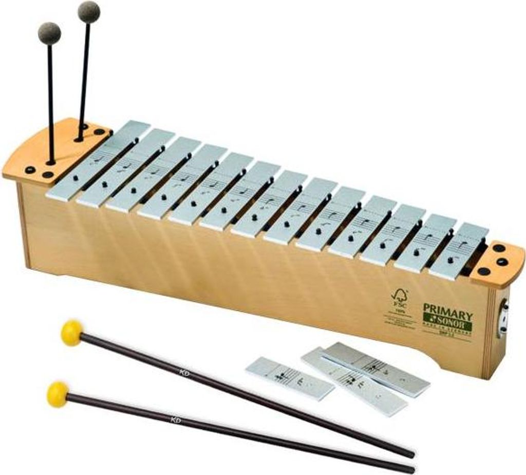 Sonor Glockenspiel SMP 1.1 Primary Sopran mit XM4 Schlägel 1 Paar