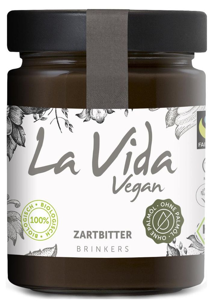La Vida Vegan Organic Dark Chocolate Cream pyszna pasta do Zdjęcie produktu 