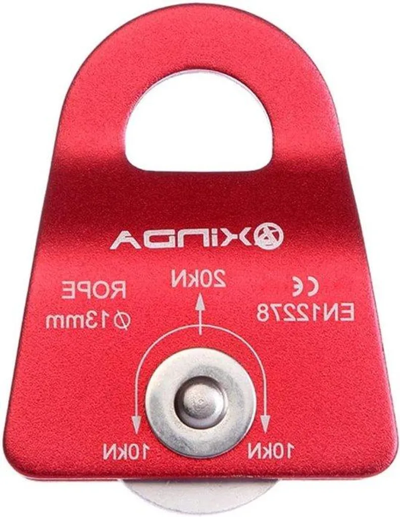 Poulie rouge anti-friction pour cordes de levage et descente mobile