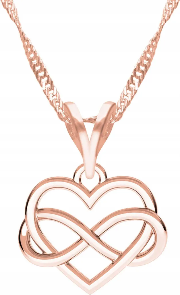 Collana Simbolo Infinito e Cuore Argento 925 Oro | Amore Senza Fine