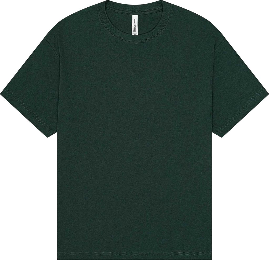 Bella + Canvas - T-Shirt für Herren/Damen Uni, Schwer, Kastig BC7142 (XS) (Tannengrün)