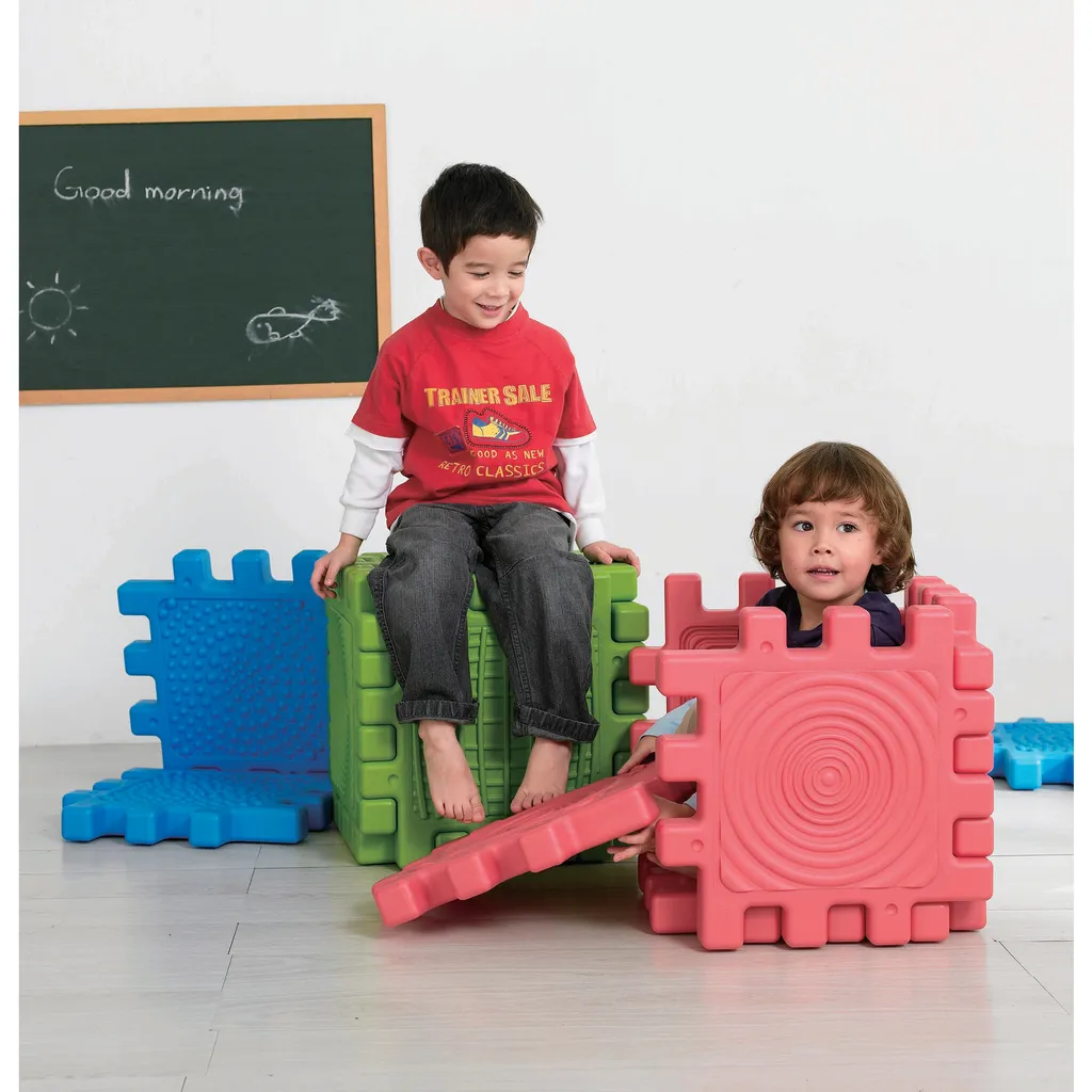 Ensemble de construction tactile We-Block pour éveil en maternelle