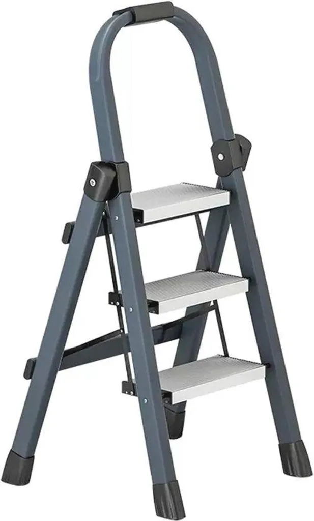Escalier 3 marches pliable ultra robuste 159 kg avec poignées de confort