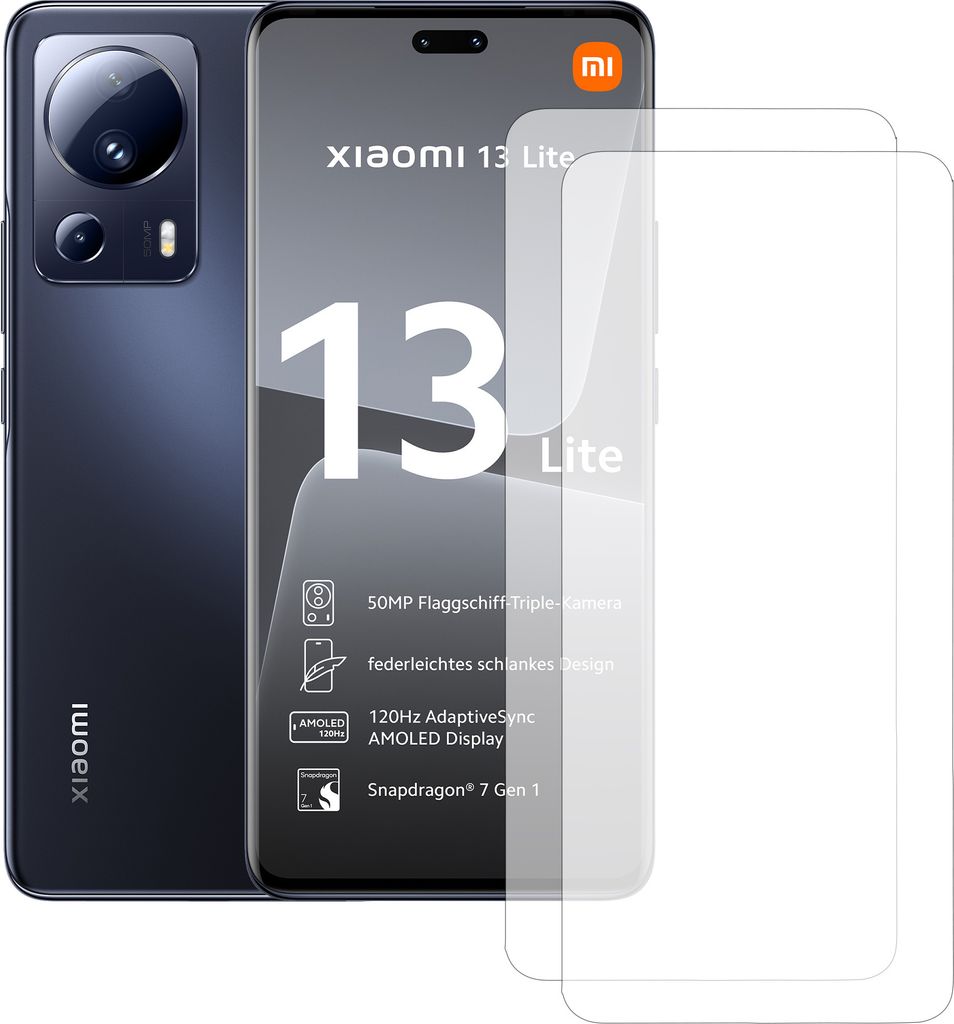 Zwei Stück (2x) Display-Schutzfolie Displayschutz-Glas 9H Produktbild 