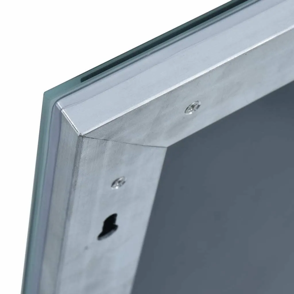 Specchio da Parete a LED per Bagno con Ripiano 60x100 cm