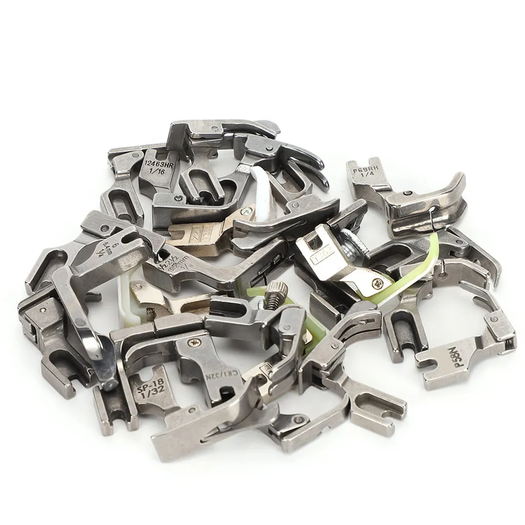 Kit pied-de-biche machine à coudre multifonctionnel 32 pièces en acier