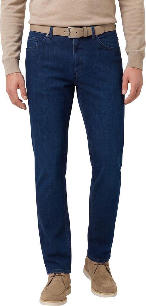 Brax Stretch-Jeans dunkelblau einfarbig