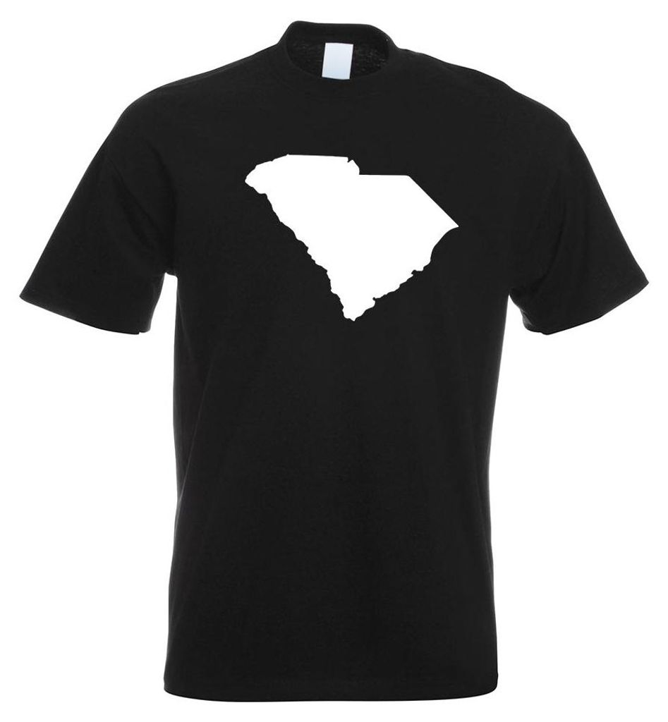 Kiwistar - T-Shirt - schwarz - USA - Bundesstaat - South Carolina Herren Funshirt Bedruckt Design Sprüche Spruch Motive - mit Motiv Bedruckt - Fun...