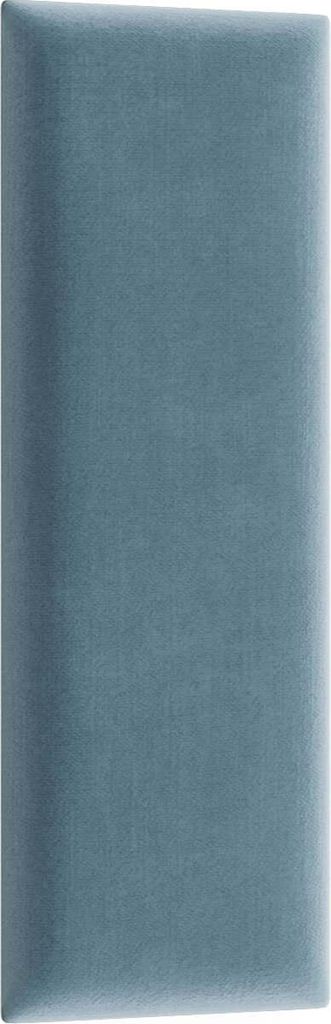 Gepolsterte Wandpaneel QUADRATTA 20x50 cm, blau Farbe: Blau