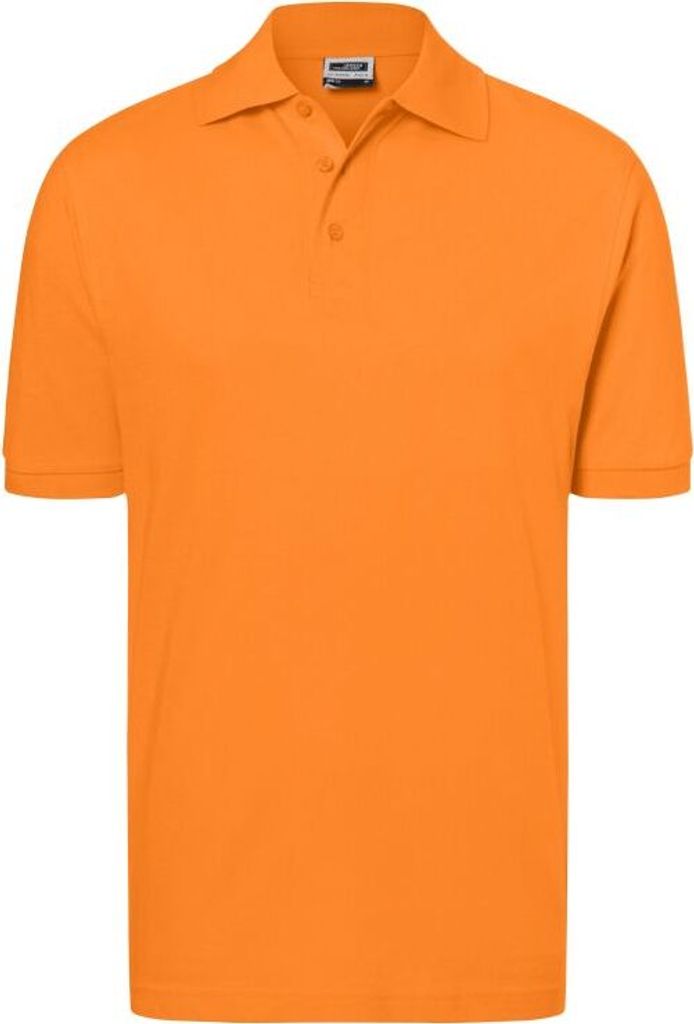 Hochwertiges Polohemd mit Armbündchen orange, Gr. XXL