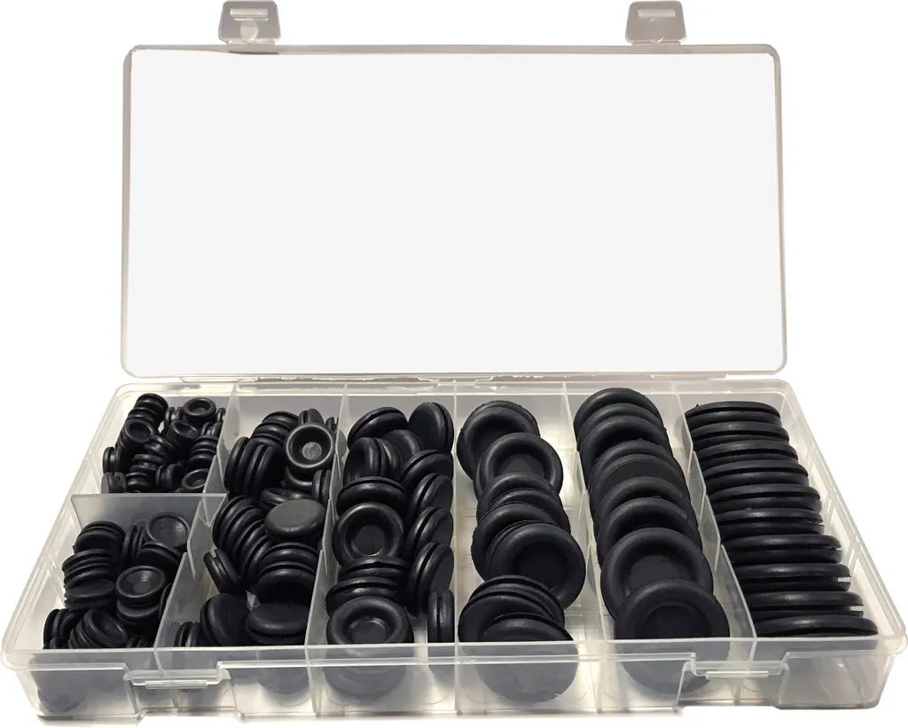 Bouchons en caoutchouc forme fermée pour tôle - Assortiment de 172 pcs