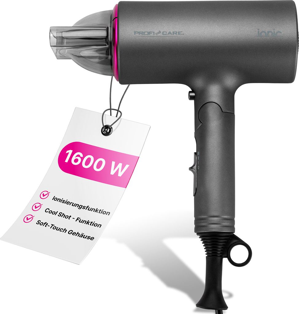 ProfiCare® Haartrockner mit 1600 Watt | Kompakter Föhn | Produktbild 7