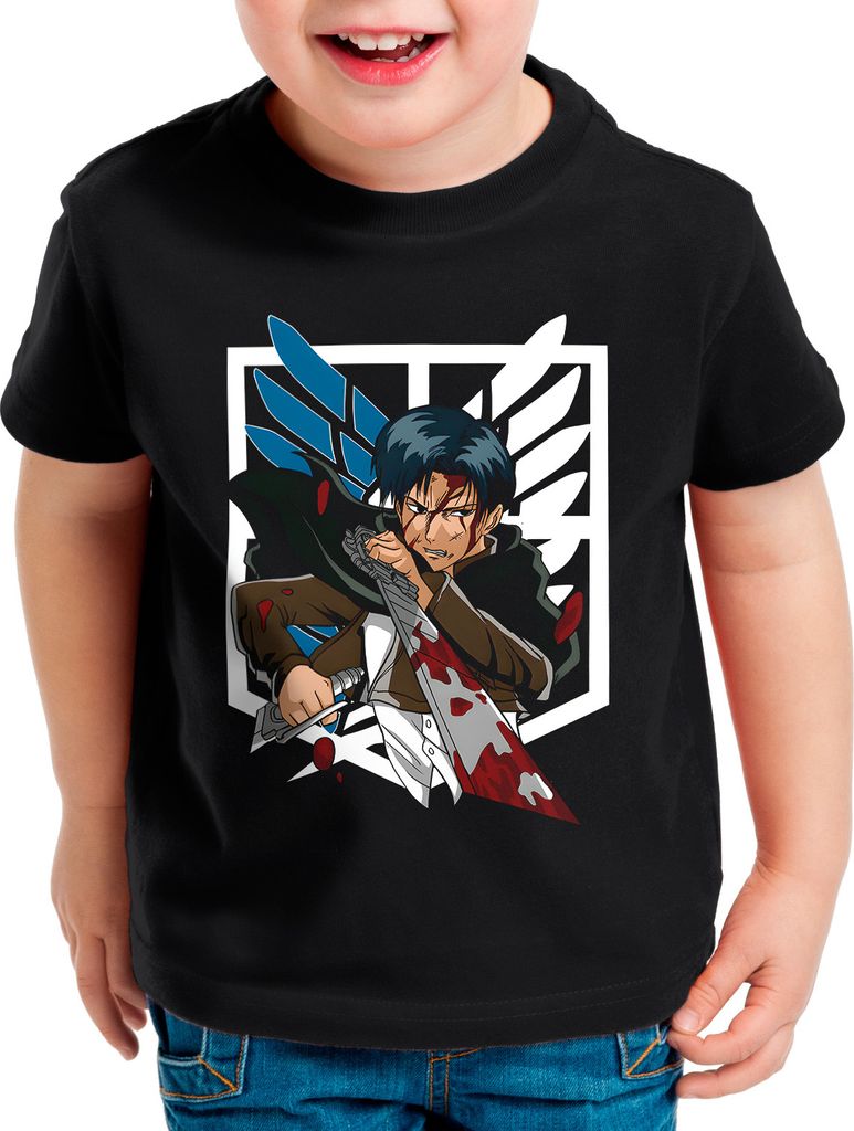 A.N.T. Flying Swordsman Kinder T-Shirt attack anime japan manga on titan aot