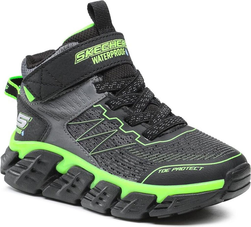 Skechers Tech-Grip - High-Surge - Charcoal / Schwarz / Limette Synthetik Größe: 27 Normal