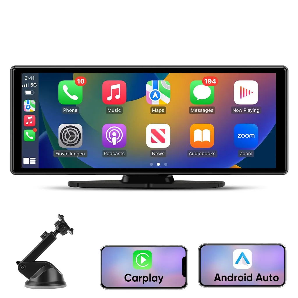Autoradio GPS 10.26 Pouces : Solution CarPlay et Android Auto sans Fil