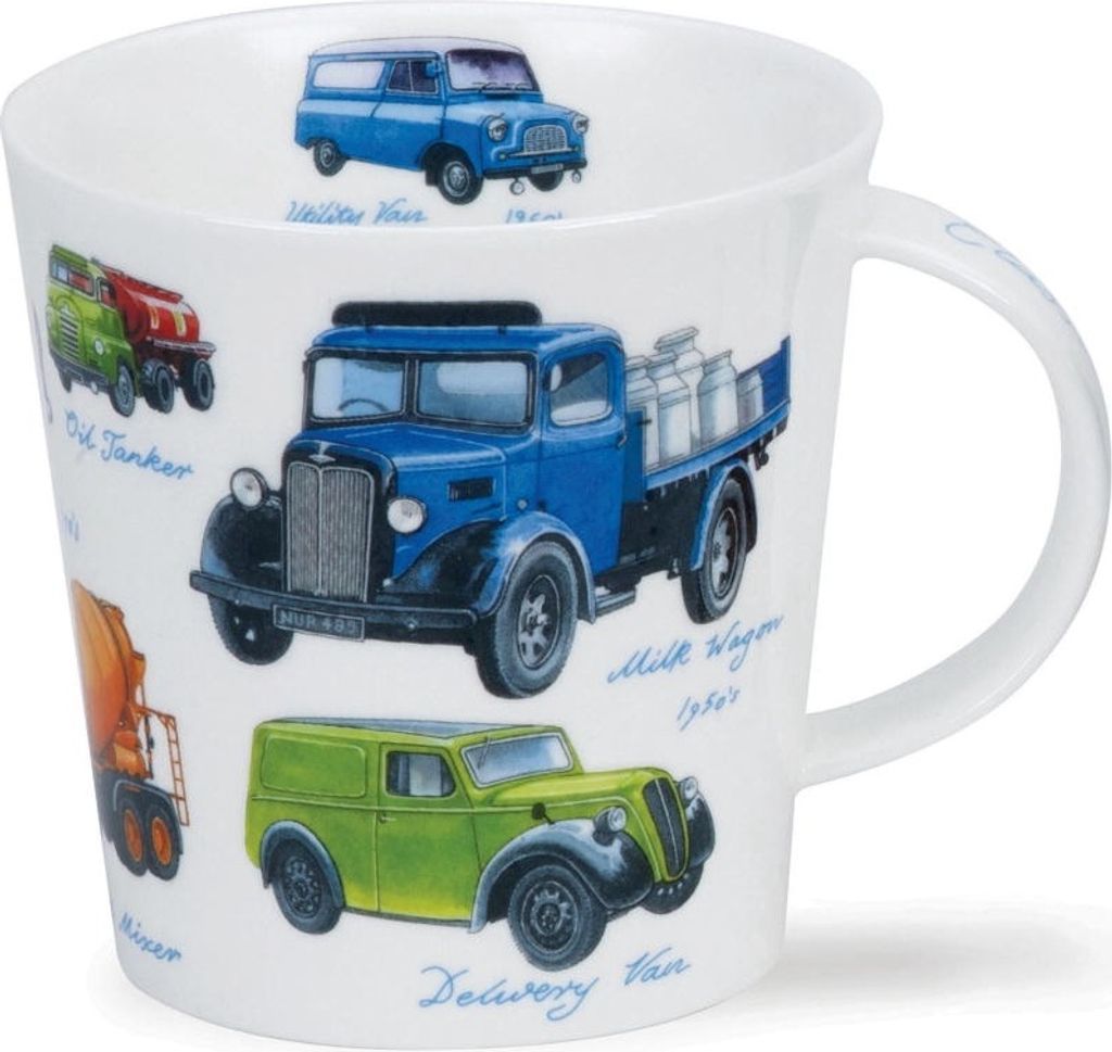 CA-CLAT-XX Classic Transport Fine Staffordshire Bone China Tasse – Cairngorm 0,48 l - Becher Transporter, LKW engl. Porzellan