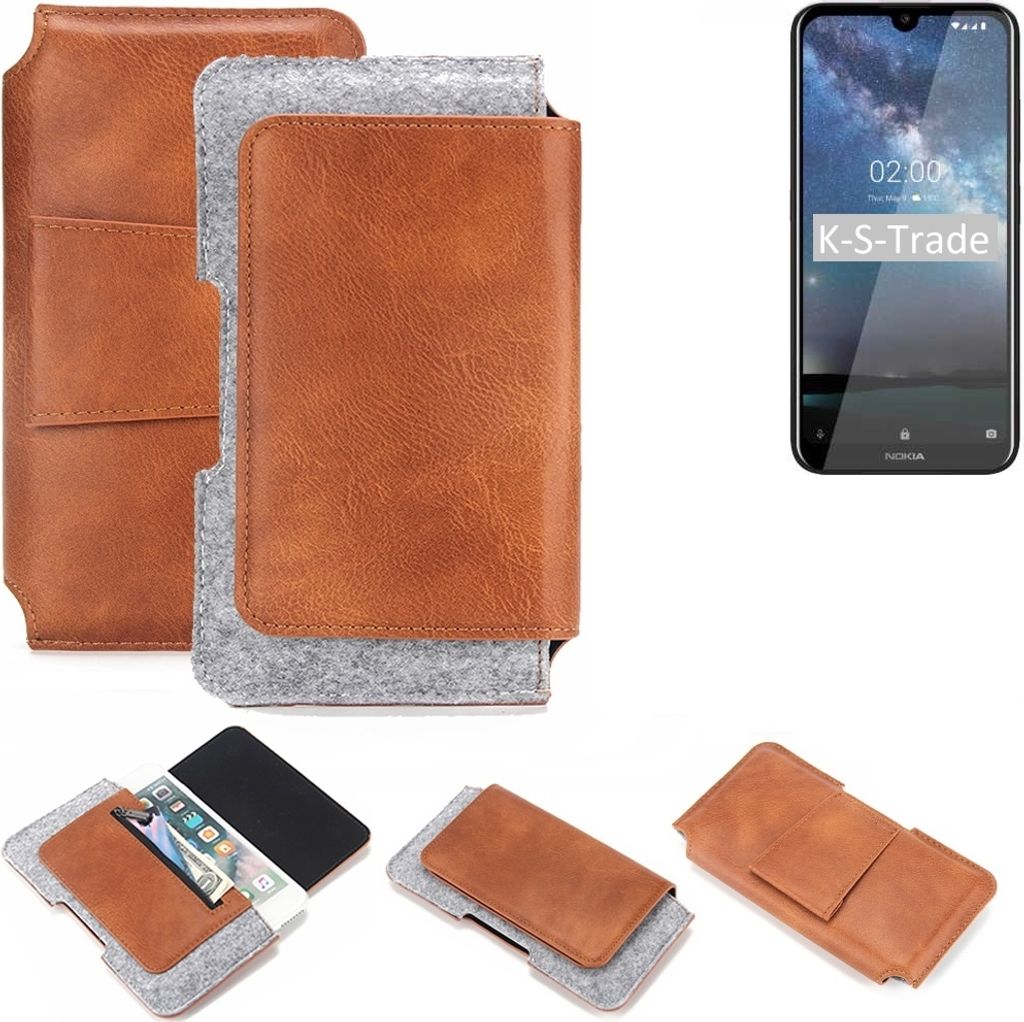 K-S-Trade Handyhülle Schutzhülle kompatibel mit Nokia 2.2 (2019) Gürteltasche Holster Gürtel Tasche Smartphone Tasche Handy Hülle Polyurethan+...