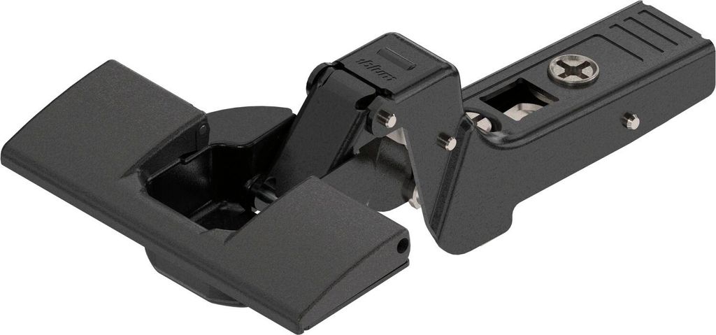 BLUM CLIP top ONYX Profiltürscharnier 95°, 18 mm gekröpft ohne Feder, INSERTA