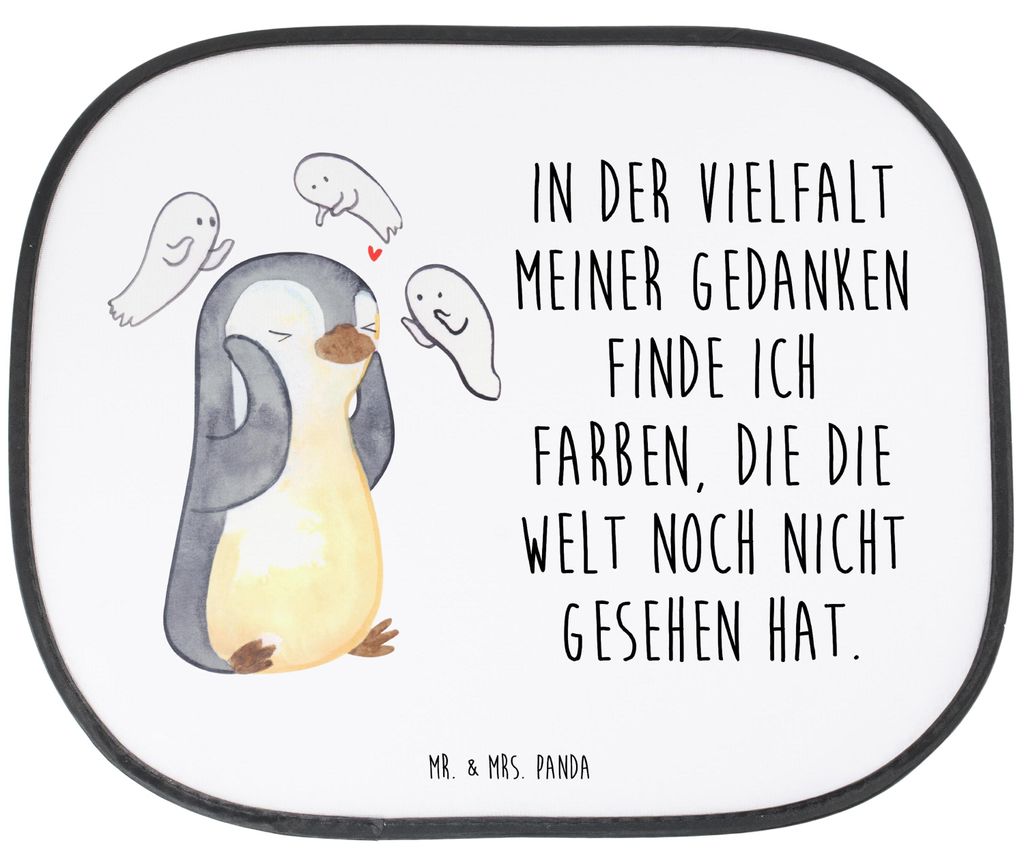 Mr. & Mrs. Panda Auto Sonnenschutz Pinguin Schizophrenie - Produktbild 