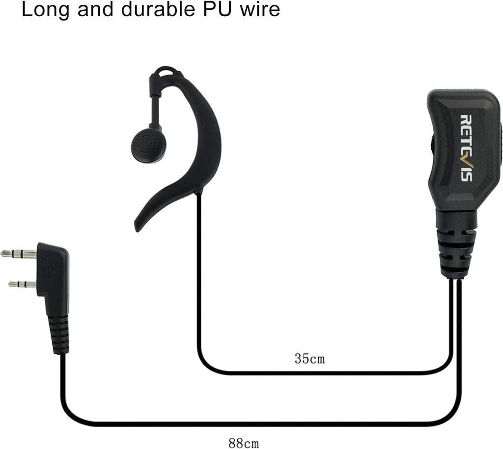 Retevis R111 Rádiová náhlavní souprava G-Form | Kaufland.cz