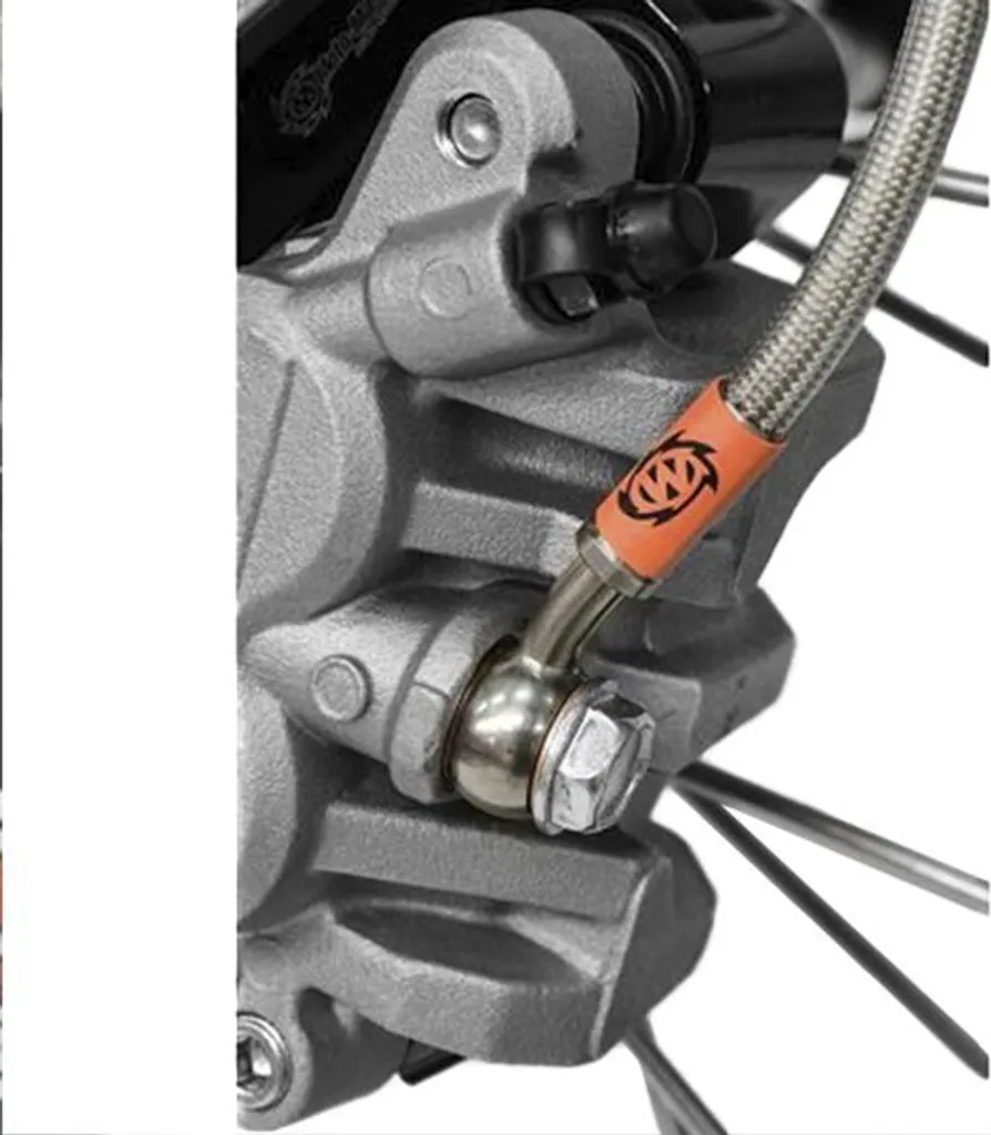 Tuyau de frein avant Moto-Master 212022 Argent pour Motocross KTM/Husky