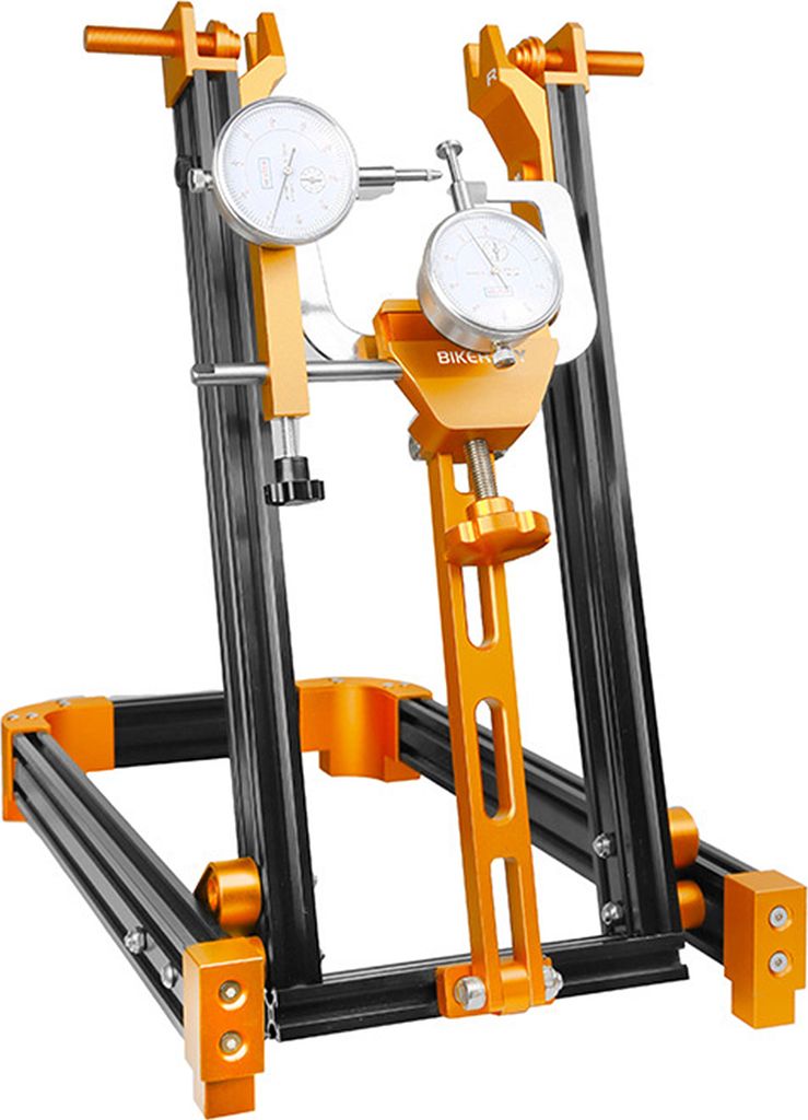 Fahrrad-Rad-Einstellständer, Fahrrad-Felgenkorrektur, Mountainbike-Straßenrad-Set, BMX-Fahrrad-Reparatur-Werkzeug-Set, Gold