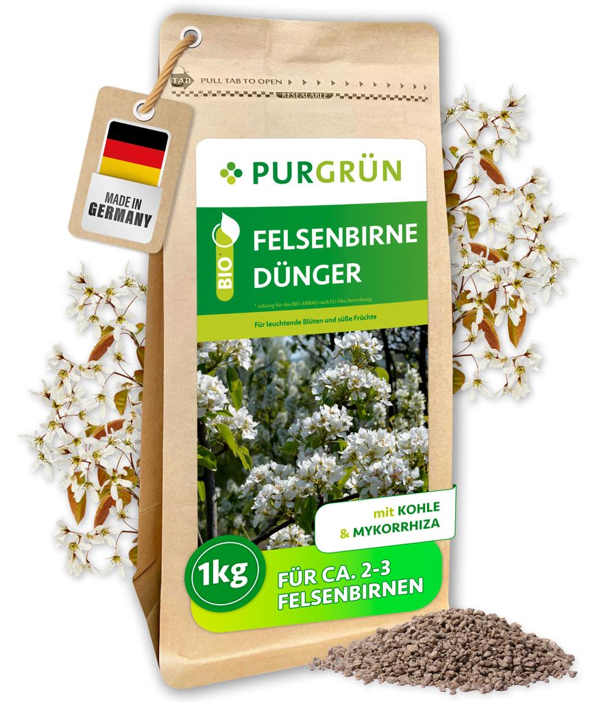 Purgrün -Felsenbirne-Dünger 1 kg Produktbild 