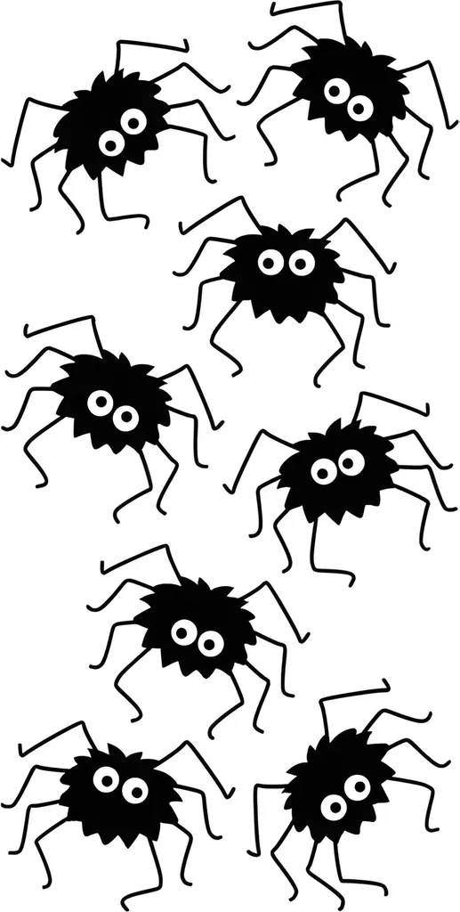 Stickers Araignées Faciles à Poser Heyda 203780725 Déco Rapide 16,5cm