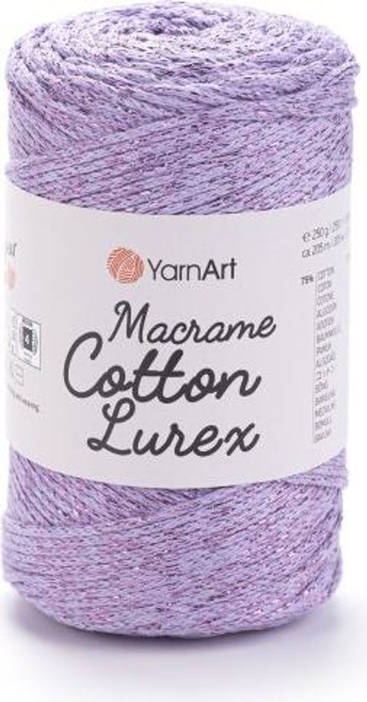 Makramee-Baumwoll-Lurex-Garn 250 g 734