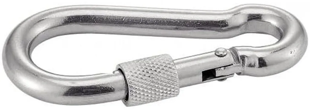 Mousqueton de Sécurité à Vis 8mm Inox A4 pour Accastillage - 5pcs