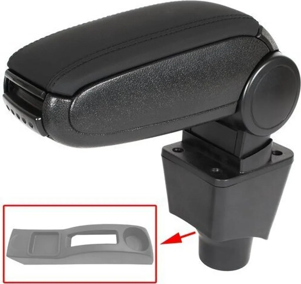 SET Bracciolo Centrale in Pelle Nera | Comfort per Lunghi Viaggi