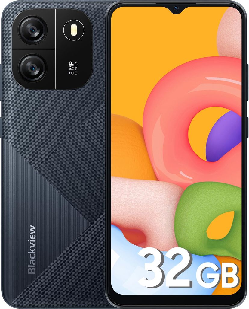 Blackview Wave 6C Handy Ohne Vertrag ,4GB+32GB erweiterbar ,Octa Core, 6,52" HD+ Smartphone, 5100mAh, Dual SIM 4G