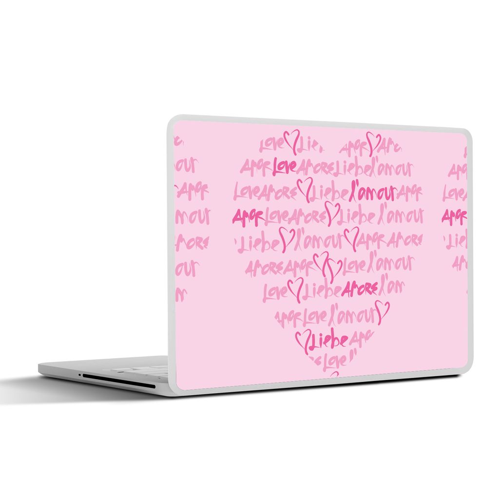 MuchoWow Laptop Aufkleber Sticker Cover Valentinstag - Liebe 30x22 cm - Laptop-Sticker