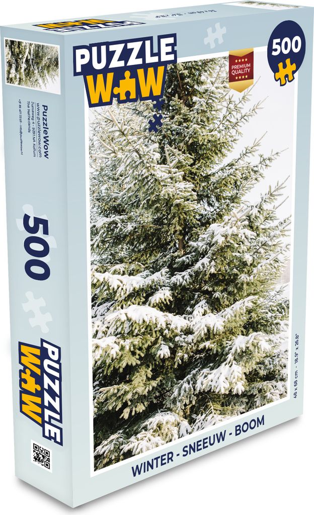 MuchoWow Puzzle 500 Teile Winter - Schnee - Baum - Denken - Spiel - Toy