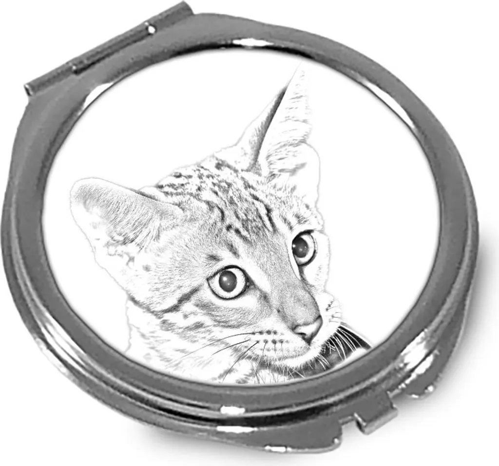 Specchio Gatto Savanne Art Dog | L'accessorio Mai-Più-Senza Tascabile