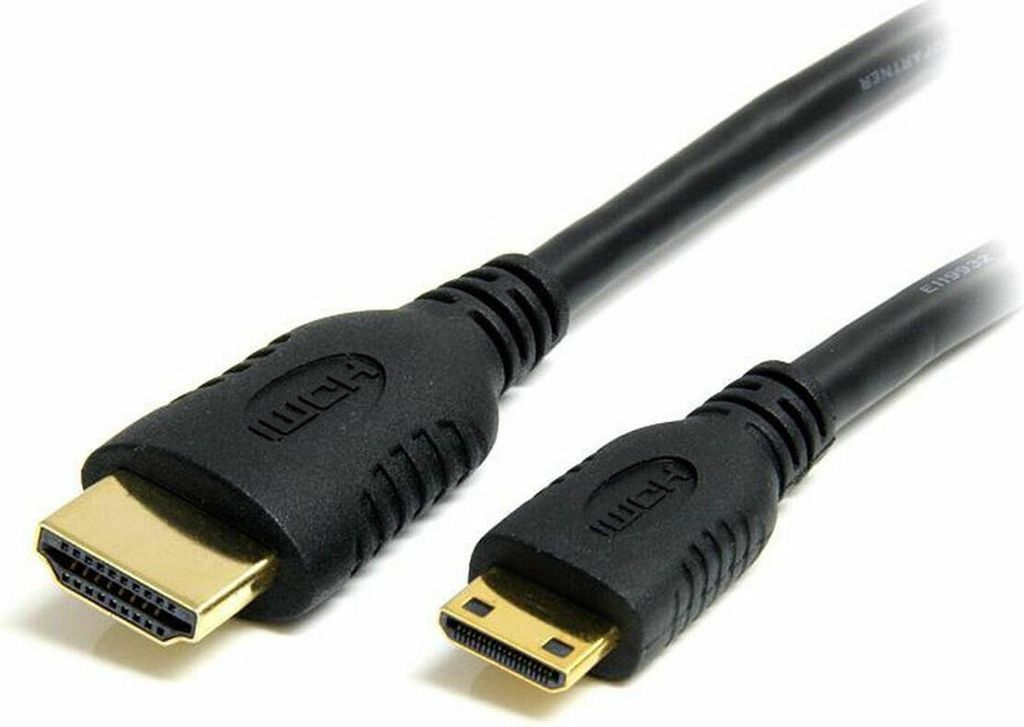 StarTech.com HDACMM2M 2m High-Speed HDMI auf Mini-HDMI Kabel mit Ethernet – HDMI Typ A auf Typ C, vergoldete Kontakte, 3D & ARC, Schwarz