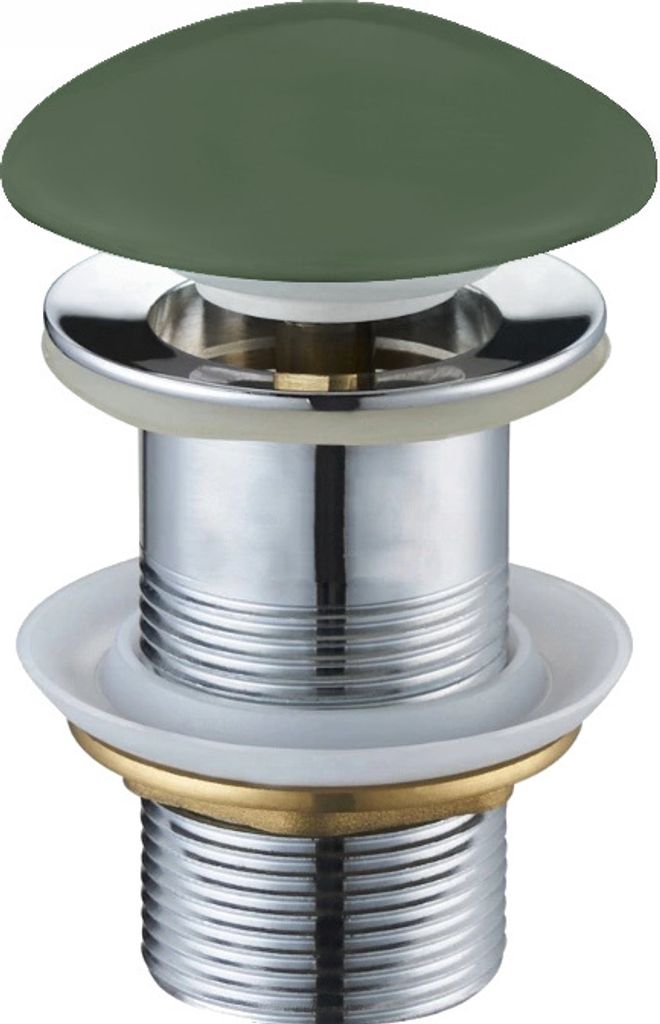 Mexen runder Klick-Klack-Stöpsel, Keramik khaki matt - 79910-43