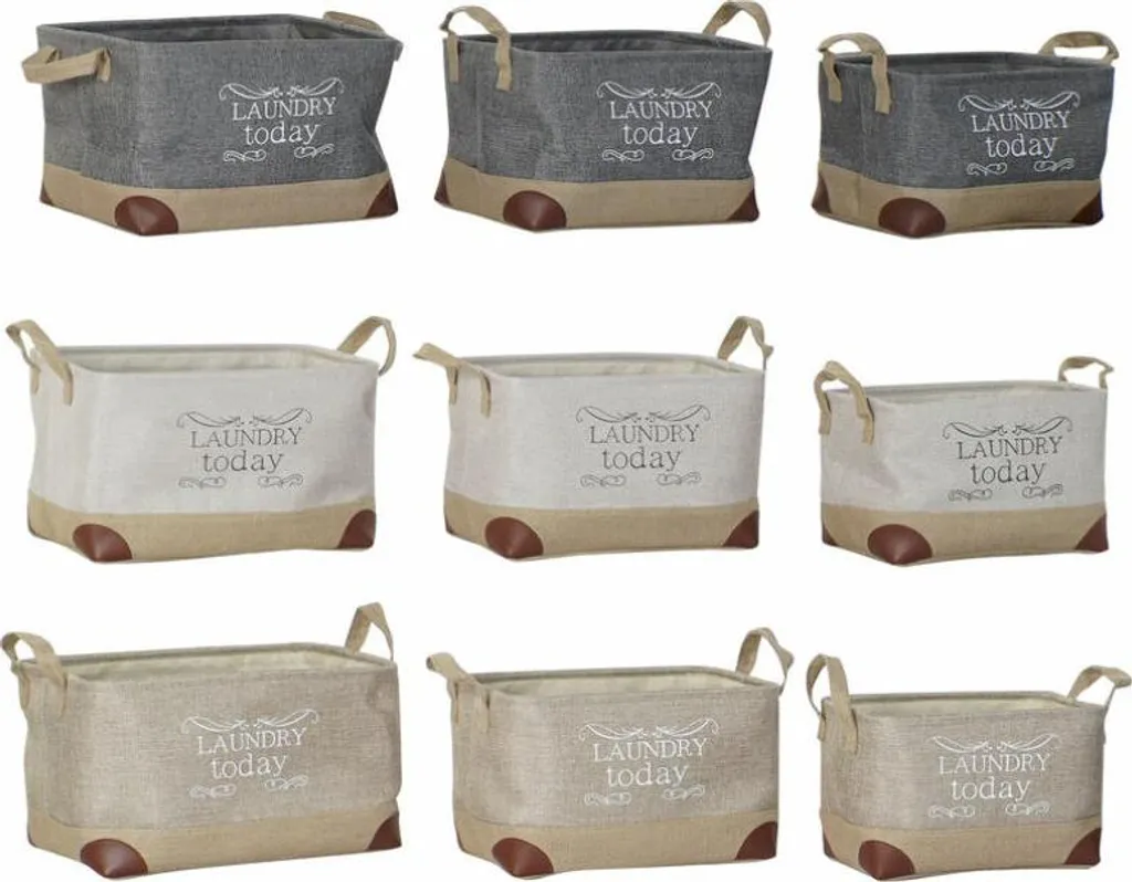 Paniers pour organiser le salon et la chambre lot de 3 DKD Home Decor