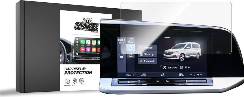 Keramische Autodisplayfolie für Ford Tourneo Connect 4 10" (2022-2025), Grizz Protector
