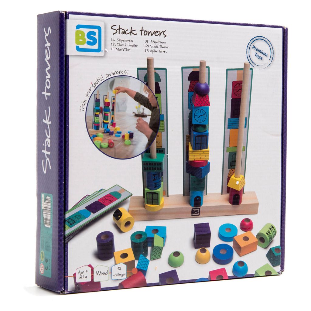 BS Toys Stapeling Towers Holzstapelspiel