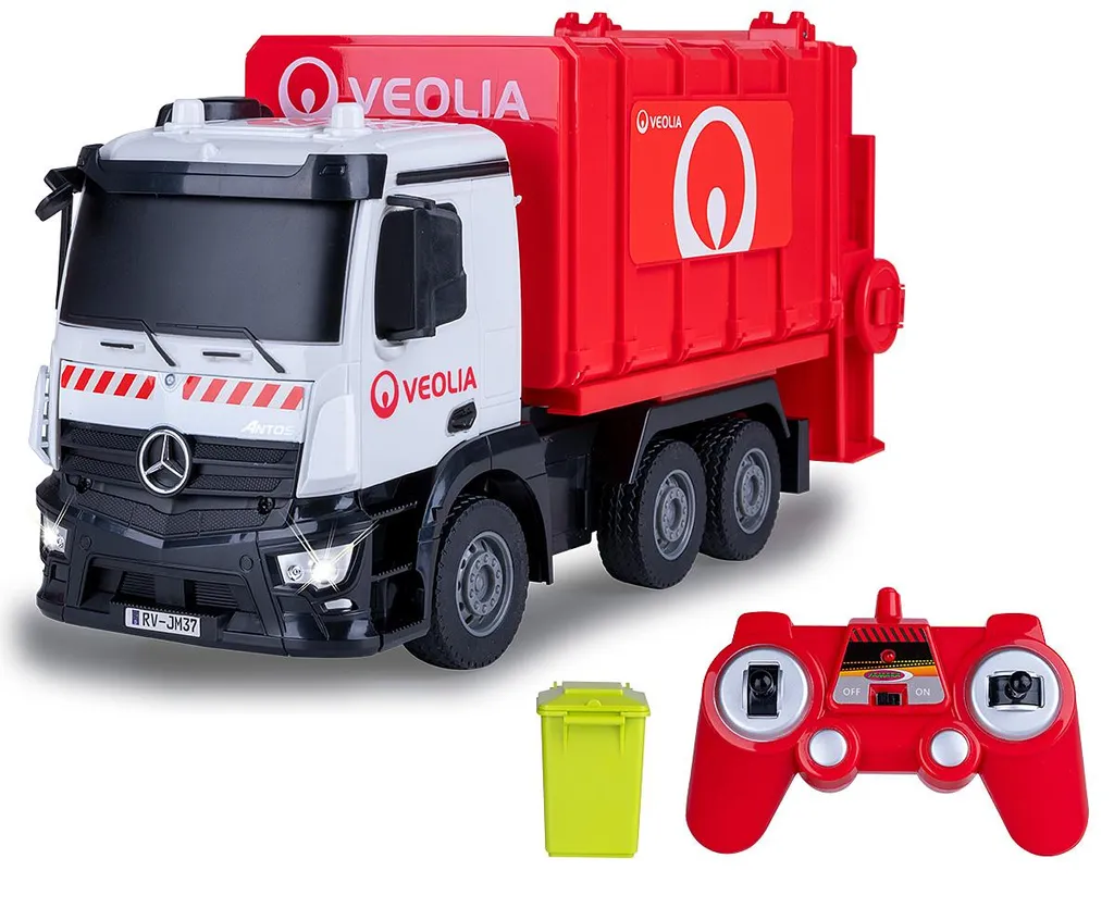 JAMARA Mercedes-Benz Antos Camion Poubelle 1:26 2,4GHz Télécommandé