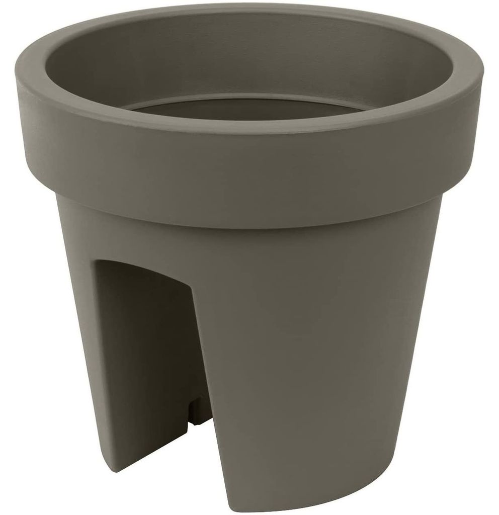 Prosperplast Balkonblumentopf - taupe - D25 x 23 cm Produktbild 
