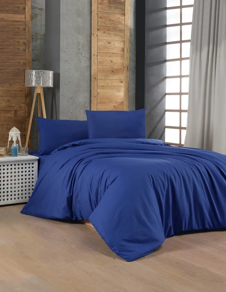 Housse de couette 140x200 cm L'Essentiel Linge de Maison en coton bleu