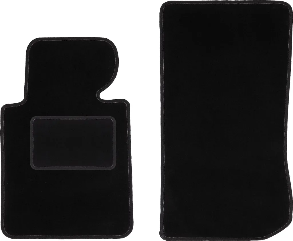 Tappetini Anteriori BMW Serie 3 E46 - Kit Velours Nero con Clip