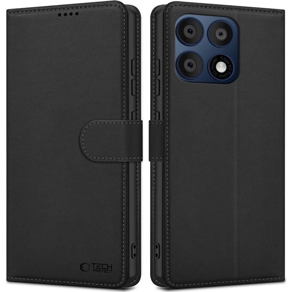 Handyhülle für Motorola Edge 70 Pro, Tech-Protect Wallet, Schwarz