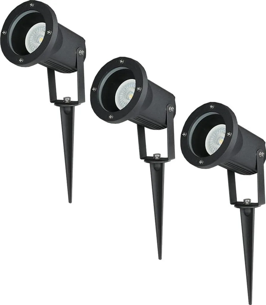 Spot de Jardin Étanche IP44 LED 4W Noir pour Éclairage Extérieur Durable