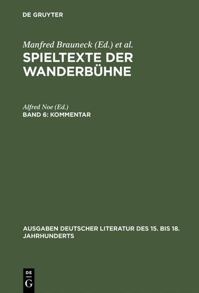 Kommentar zu Band I-V